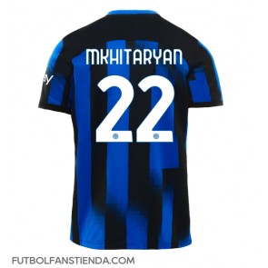 Inter Milan Henrikh Mkhitaryan #22 Primera Equipación 2023-24 Manga Corta